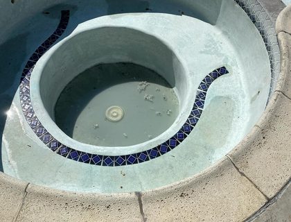 Empty pool cleaned before refill — drain & acid wash in Vero Beach, FL