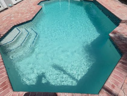 Green-to-clean on a screened pool — green pool recovery in Vero Beach, FL